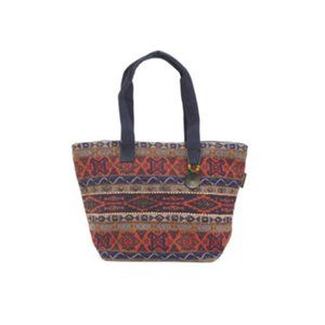 CATORI 🤎 Unique Large Boho Chic Colorful Tote w/ Bead Details